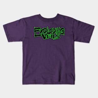 Exploding Veils Logo (Green) Kids T-Shirt